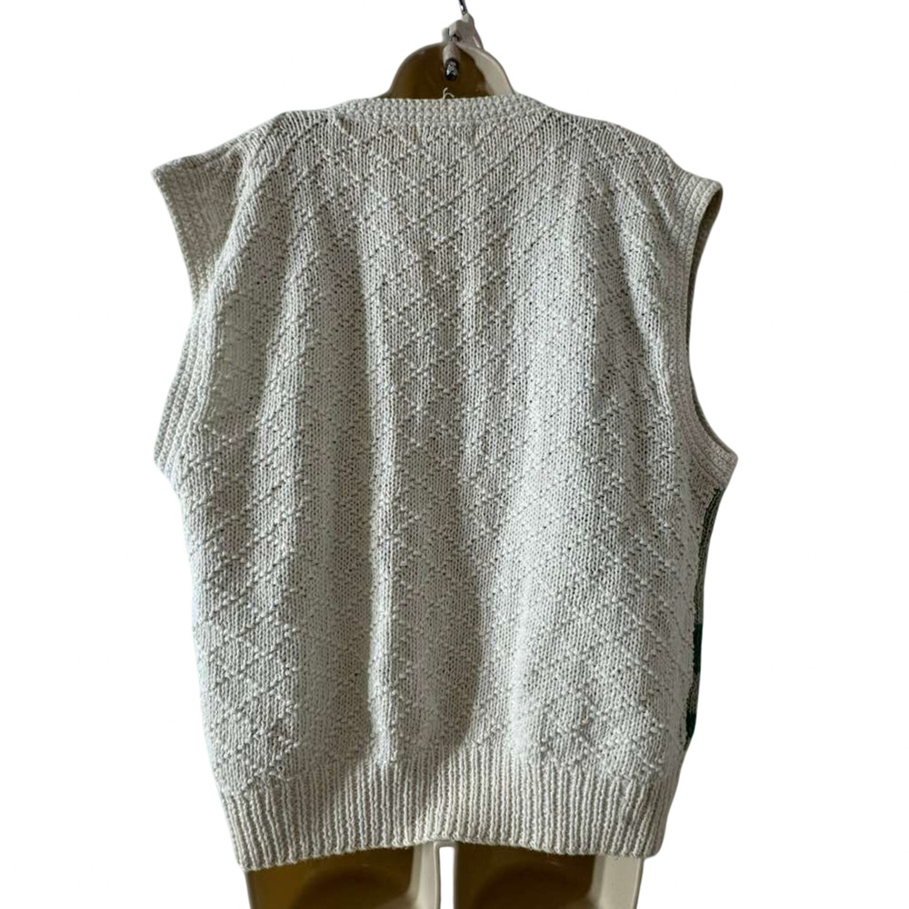 Orvis Womens Floral Cotton Blend Vintage Cottagecore Sweater Vest Cardigan XL - Picture 12 of 16